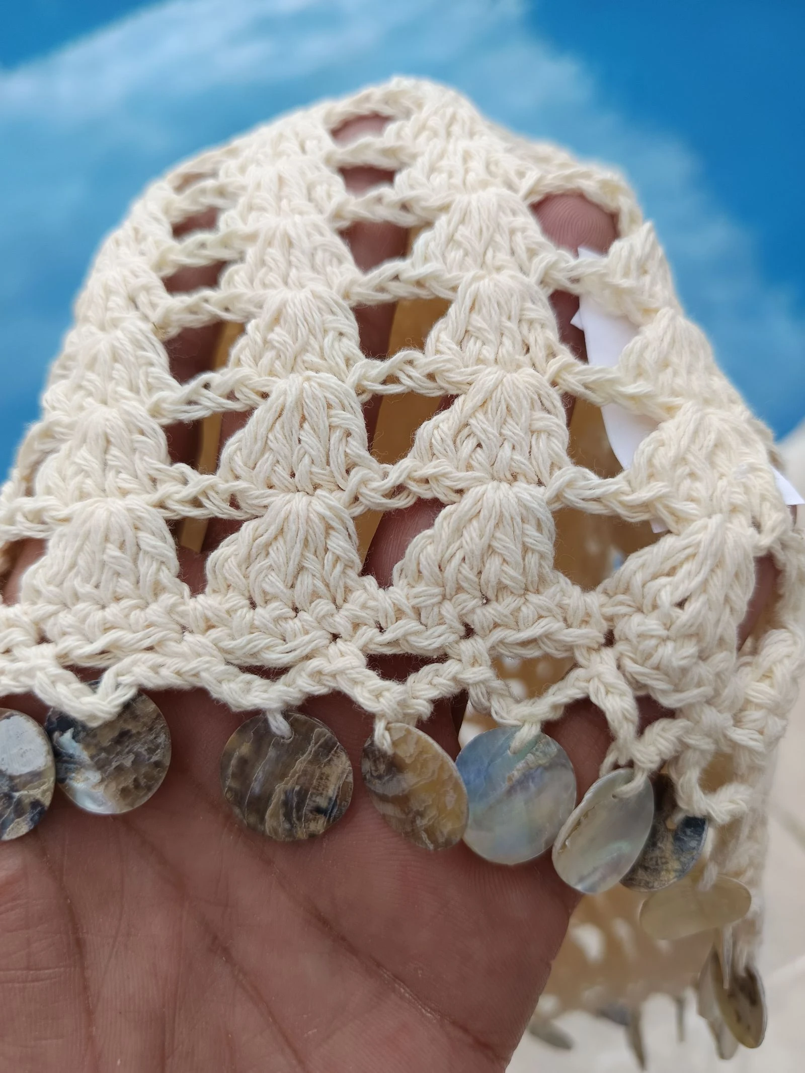 Crochet hat. Sheer. Cotton. New – photo 6